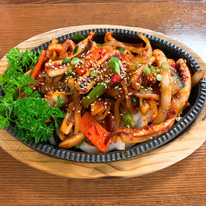 C4. Ojingeo Bokkeum (Spicy Squid Stir-Fry) Meal